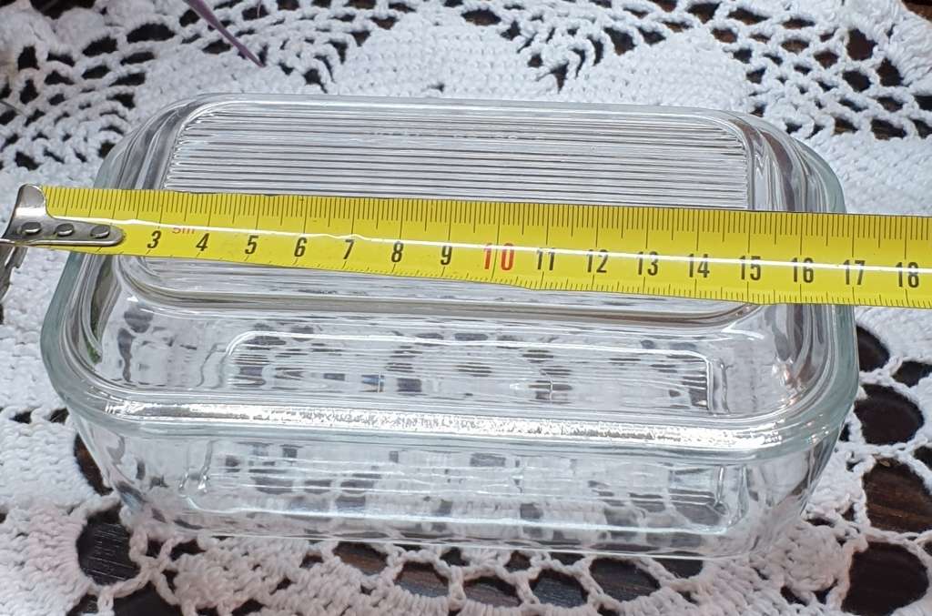 GLASS BUTTER BOWL | FRANCE |