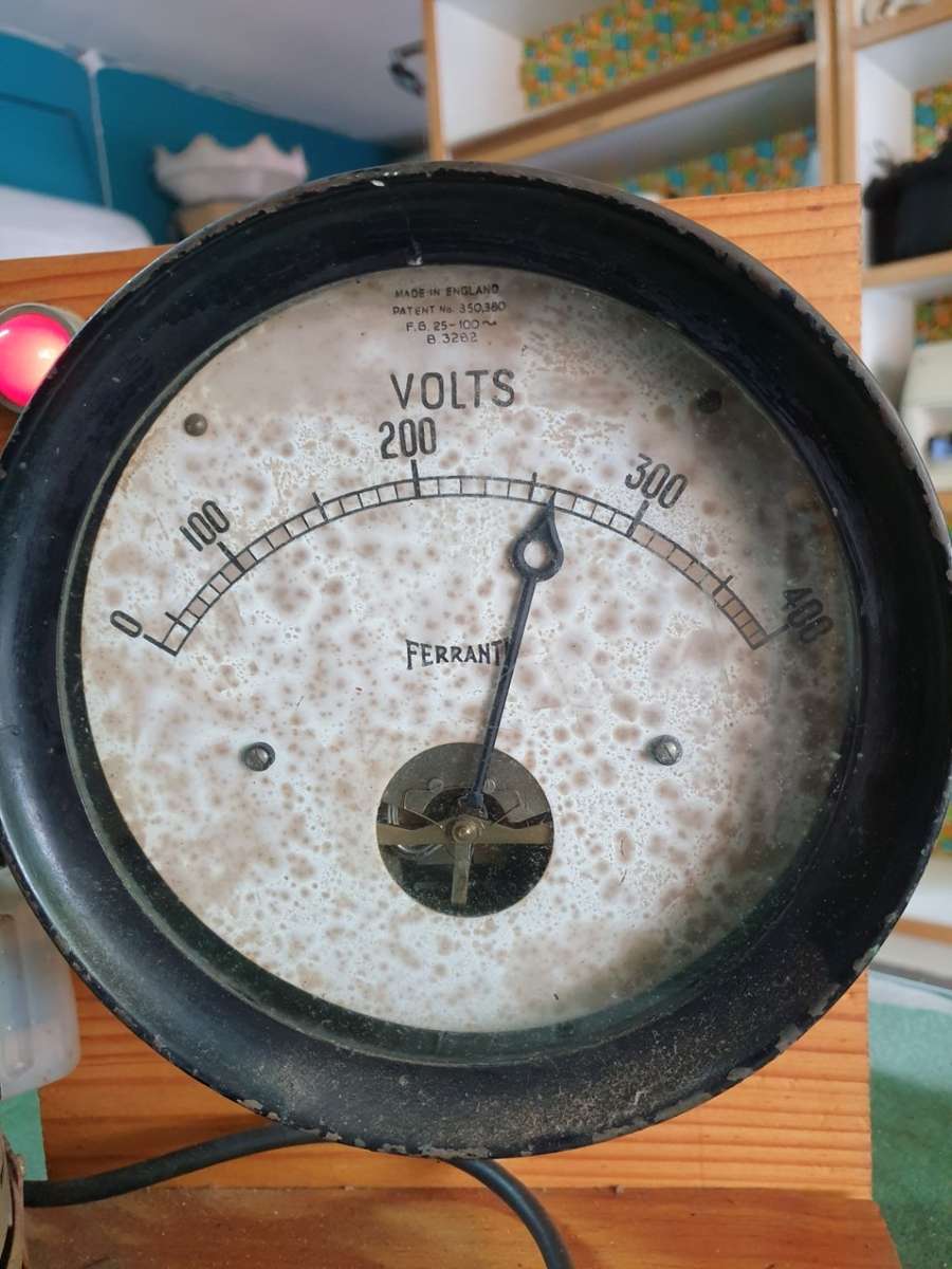 Vintage Ferranti Large Voltmeter - AC 400 Volts