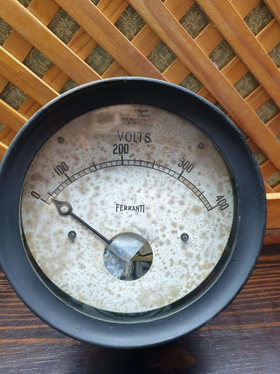 Vintage Ferranti Large Voltmeter - AC 400 Volts