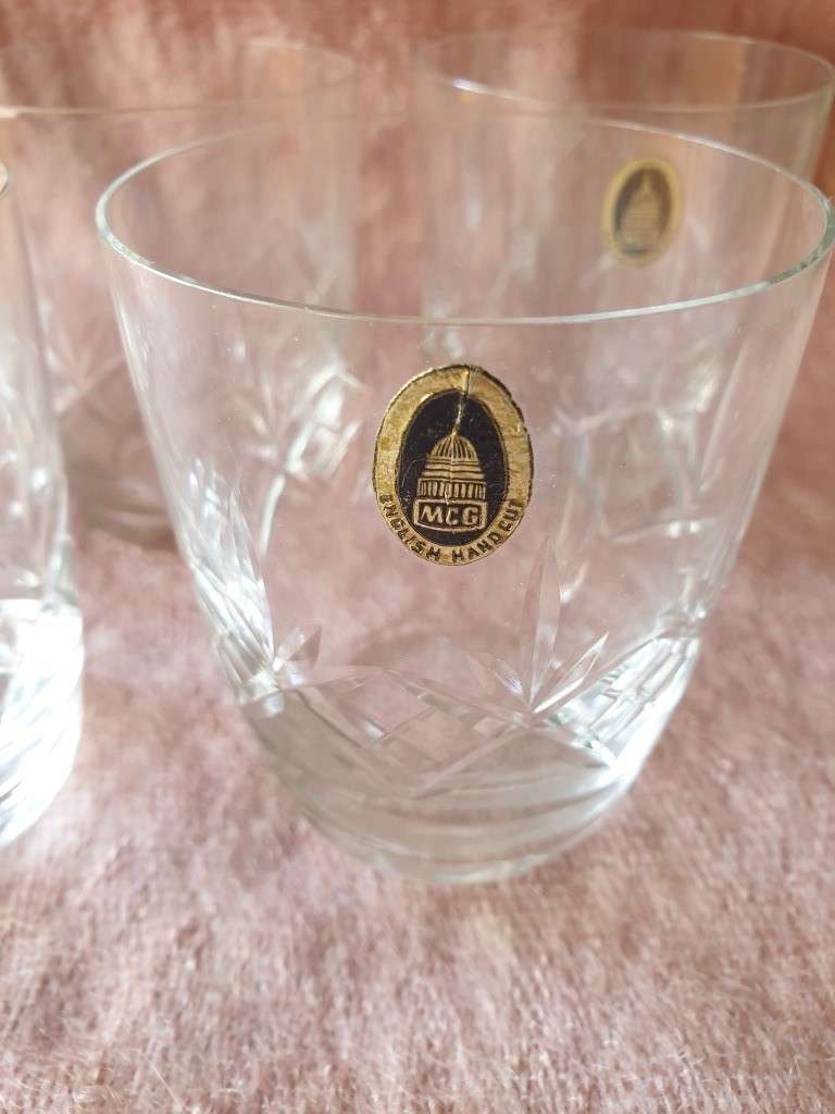 SET OF 5 CRYSTAL GLASSES