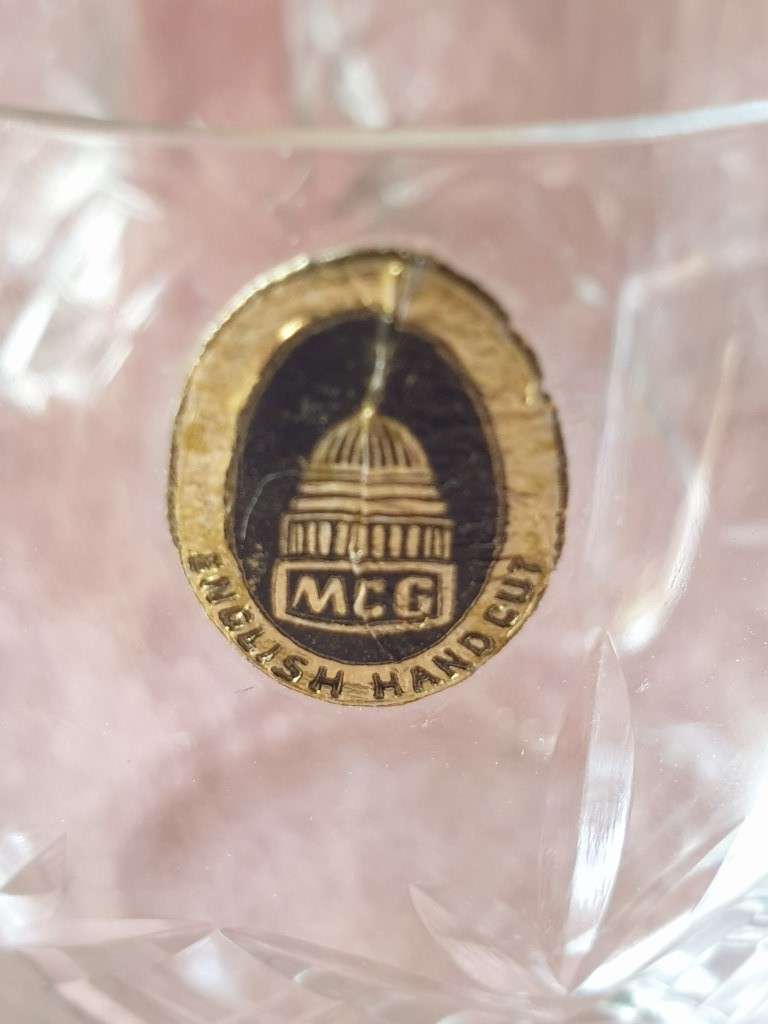 SET OF 5 CRYSTAL GLASSES