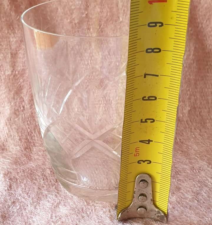 SET OF 5 CRYSTAL GLASSES