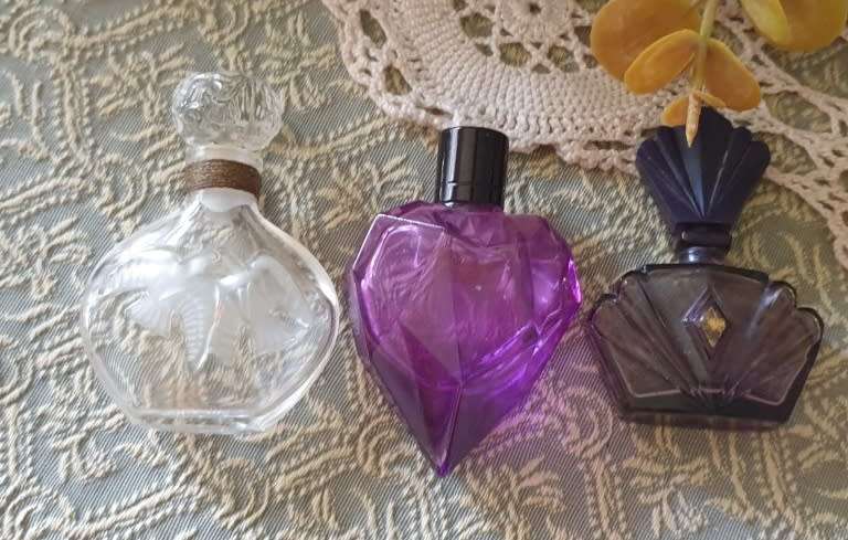 3 SMALL PERFUME BOTTLES