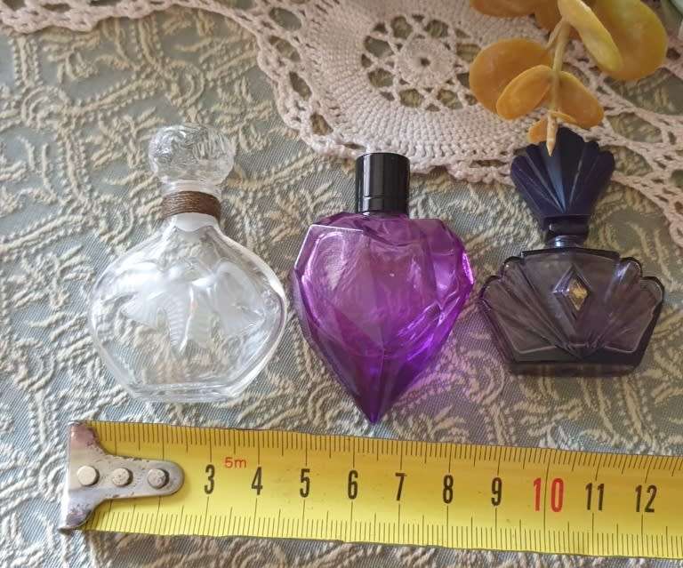 3 SMALL PERFUME BOTTLES