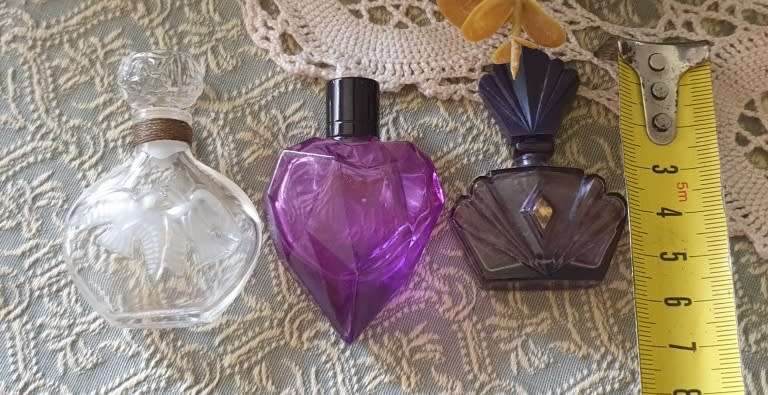 3 SMALL PERFUME BOTTLES