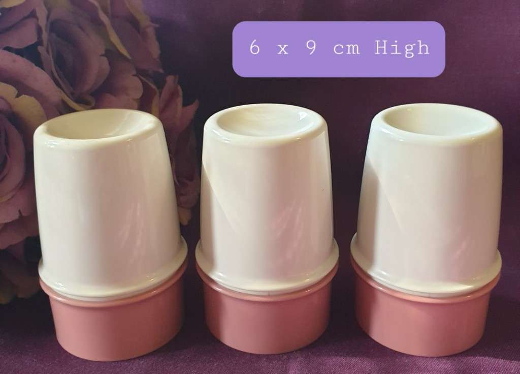 TUPPERWARE VINTAGE EGG CUPS SET OF 3