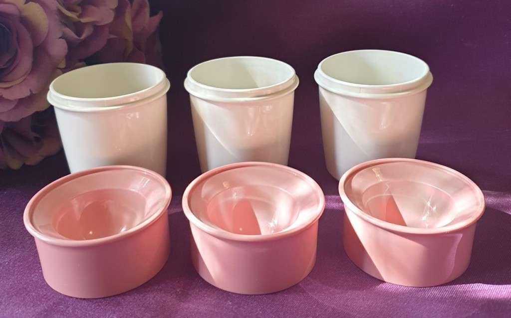 TUPPERWARE VINTAGE EGG CUPS SET OF 3