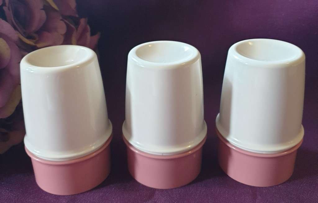 TUPPERWARE VINTAGE EGG CUPS SET OF 3