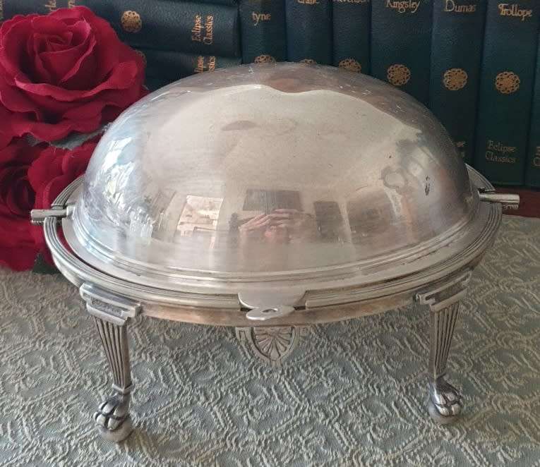 VINTAGE PLATED TUREEN | BUTTER DISH |