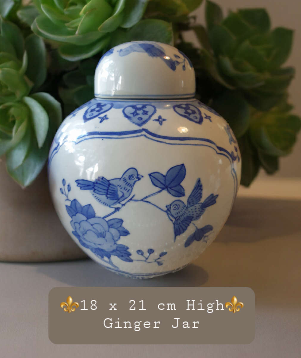 ORIENTAL GINGER JAR | BLUE AND WHITE |