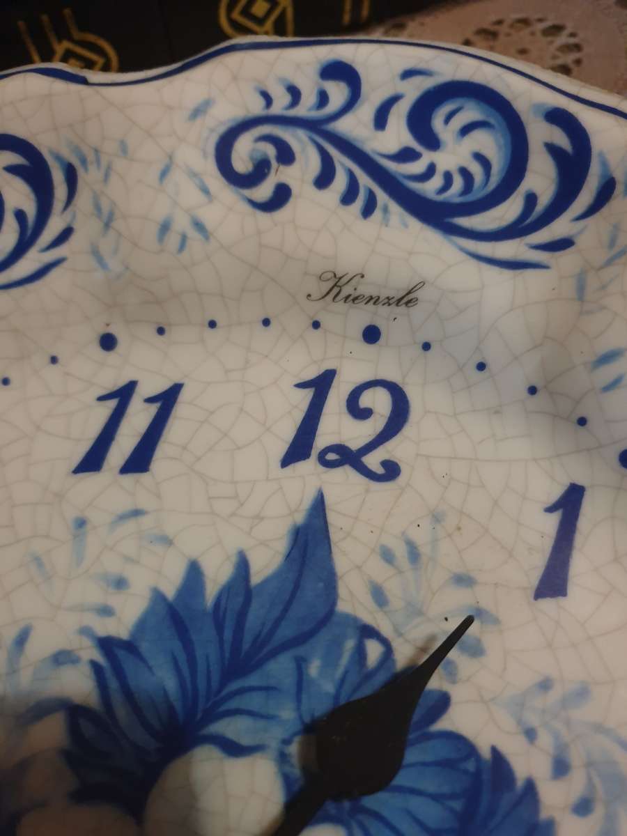 Vintage Melamine German Wall Clock Good working order.