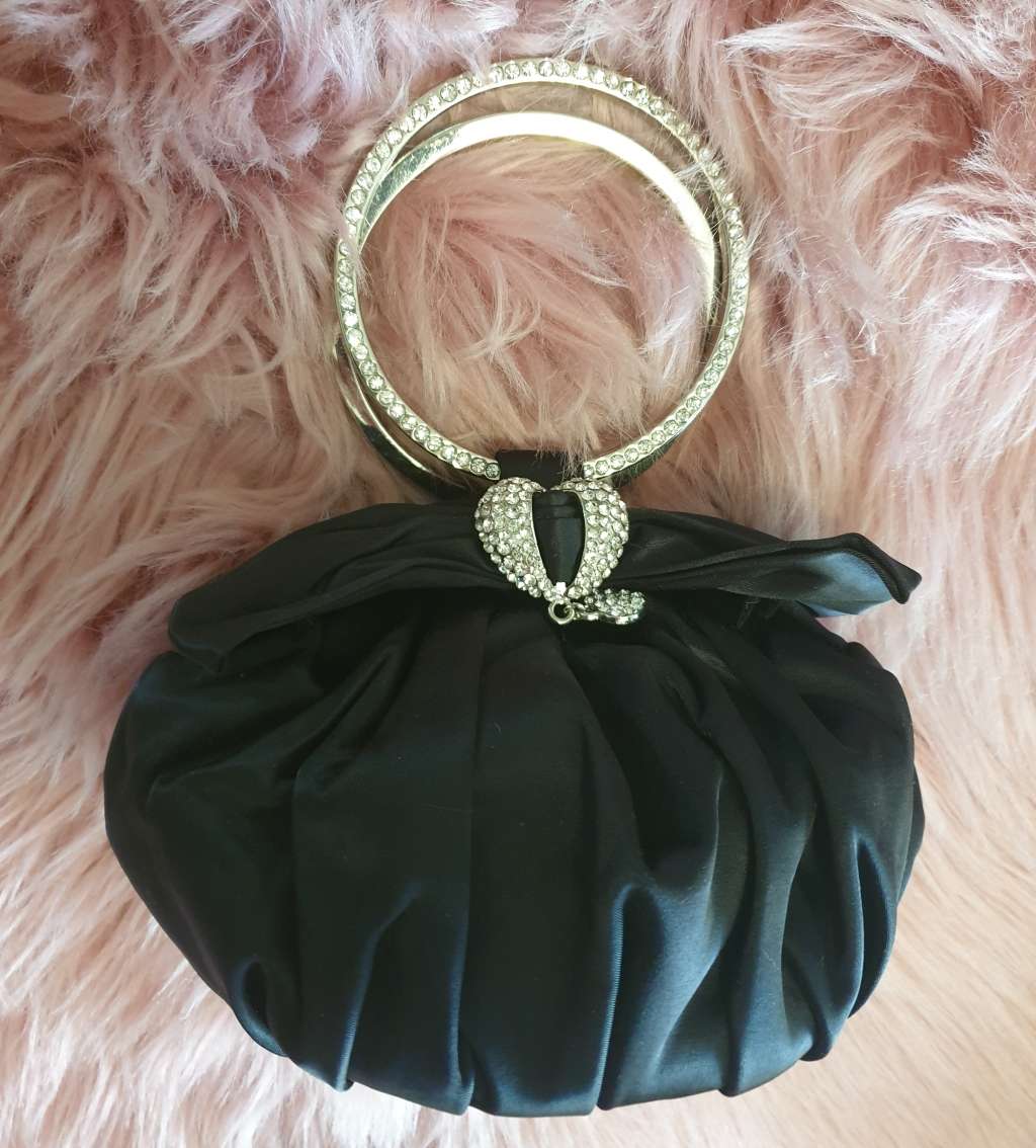 SMALL BLACK EVENING BAG