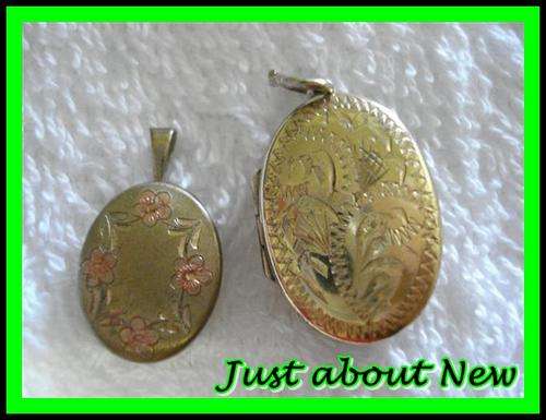 ~~ Two Old Gold Lockets ~~