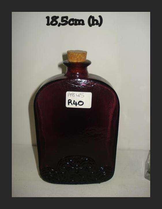 Purple stainglass bottle