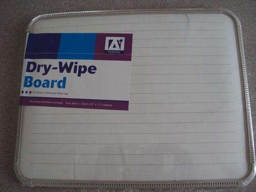 Dry wipe board