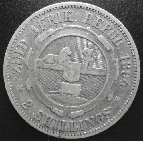 1894 ZAR 2 shilling