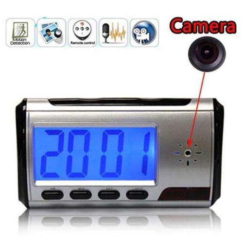 Wireless Mini Digital Remote control Hidden Spy Alarm Clock Camera Nanny Cam with DVR