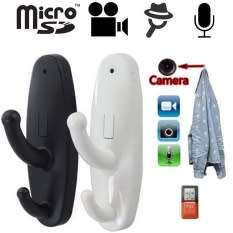 Spy CLOTHES Clothing HOOK Hidden CAMERA Nanny Cam + MOTION DETECTION.