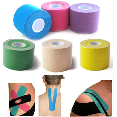 5m x 5cm Waterproof Kinesiology Sports Muscles Care Elastic Physio Therapeutic Tape