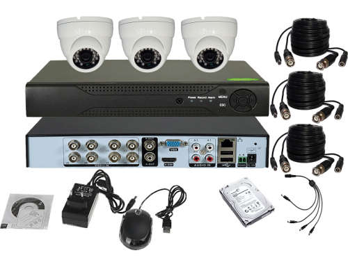 3 cctv camera recording system DIY kit  (Free hard drive included)