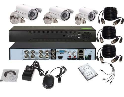 3 cctv camera recording system DIY kit  (Free hard drive included)