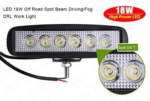 18W Spot Offroad 6 inch LED Light Bar Work Driving Work Light Signal Row SUV 4WD Boat Truck