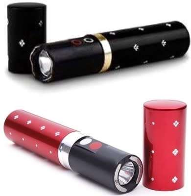 Lipstick type Electric stun gun weapon  Flashlight Torch