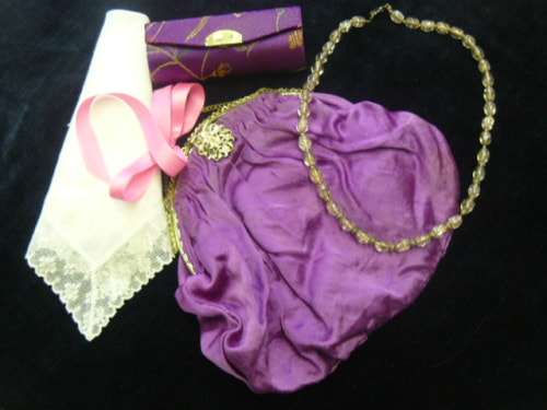 VINTAGE CLUCH BAG AND OTHER GOODIES