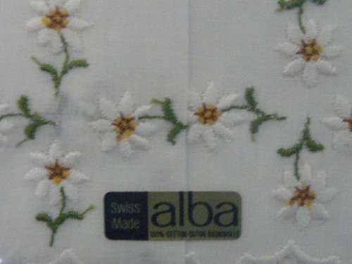 EMBROIDERED VINTAGE COTTON HANKIE