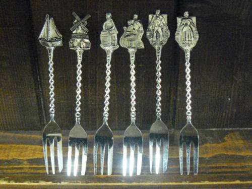 DESSERT FORKS DUTCH - HOLLAND SET OF X 6