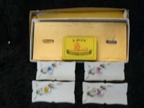 PORCELAIN FINE HAND MADE PLACE NAME SIGNS SET BOXED