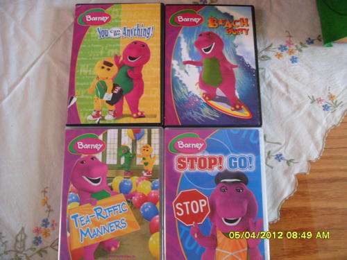 BARNEY 4 DVD'S 160 MIN OF VIEWING FUN