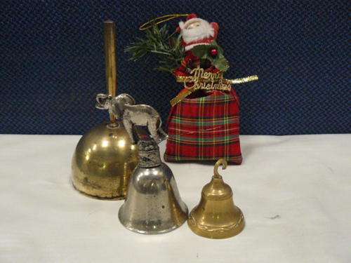 2 X BRASS BELLS AND 1 X OTHER