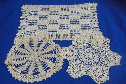 HAND CROCHETED COTTON DOILIES