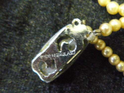 PEARL NECKLACE DOUBLE STRAND VINTAGE CLASP