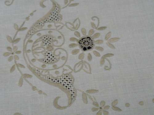 VINTAGE COTTON TRAY CLOTH LOVELY