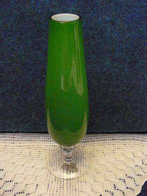 PALCON GLASS VASE WITH  STEM