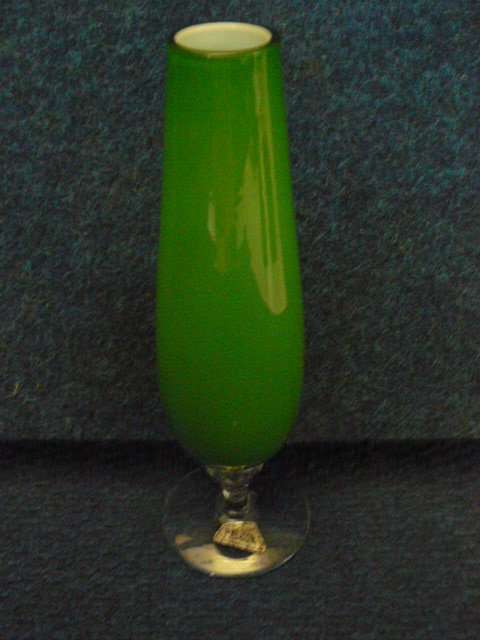 PALCON GLASS VASE WITH  STEM