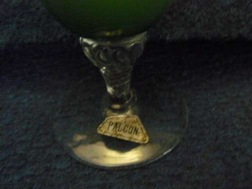 PALCON GLASS VASE WITH  STEM