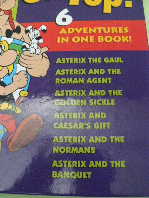 ASTERIX ON TOP X 6 ADVENTURES IN ONE HARD COVER BOOK