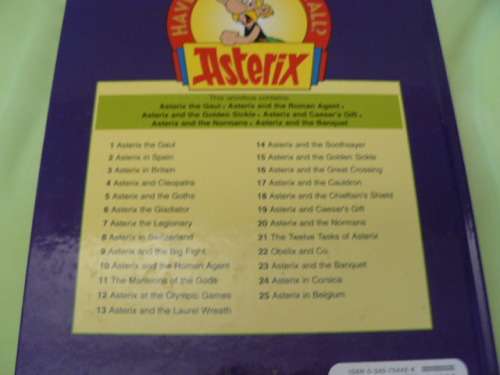 ASTERIX ON TOP X 6 ADVENTURES IN ONE HARD COVER BOOK