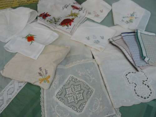 HANKIES LOT !@! + HANKIE BAG