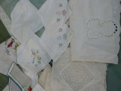 HANKIES LOT !@! + HANKIE BAG