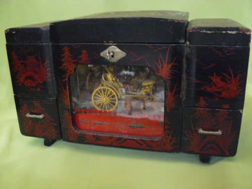 ORIENTAL JEWLERY BOX TO BE RESTORED - VINTAGE REDUCED