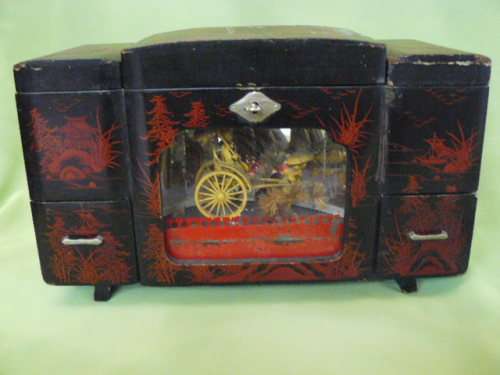 ORIENTAL JEWLERY BOX TO BE RESTORED - VINTAGE REDUCED