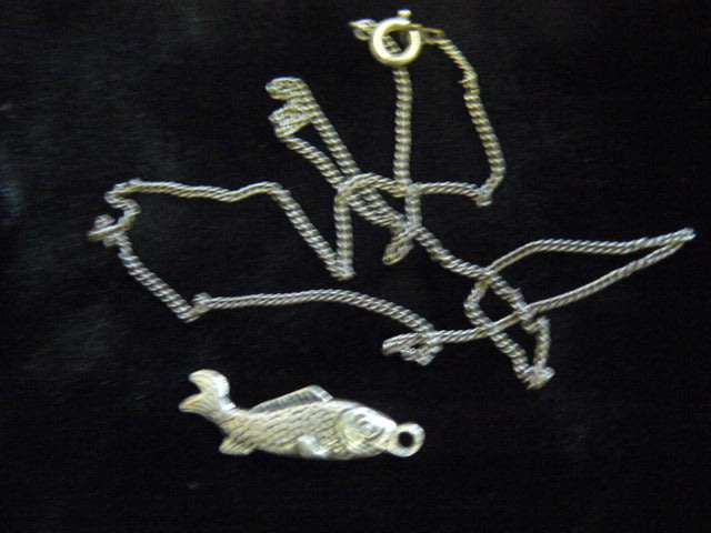 cute fish pendant and chain