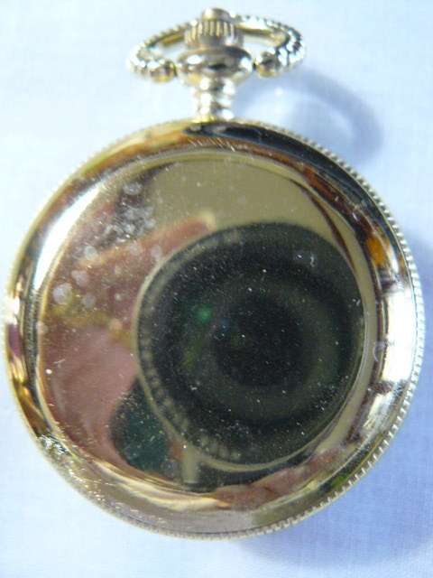 QUARTZ POCKET WATCH WITH FISH