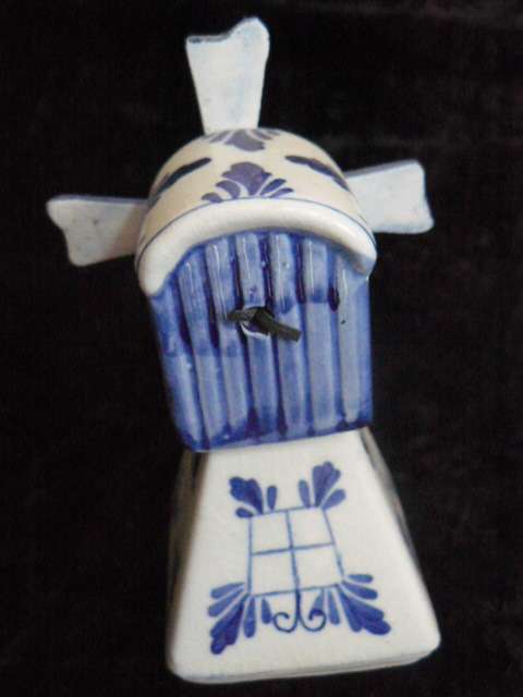 BLUE AND WHITE WINDMILL