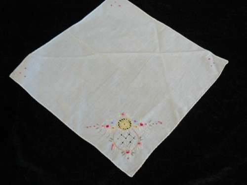STUNNING VINTAGE EMBROIDERED HANKIE