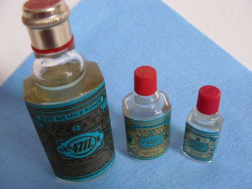 3 X PERFUME BOTTLES - 2 FULL - 4711